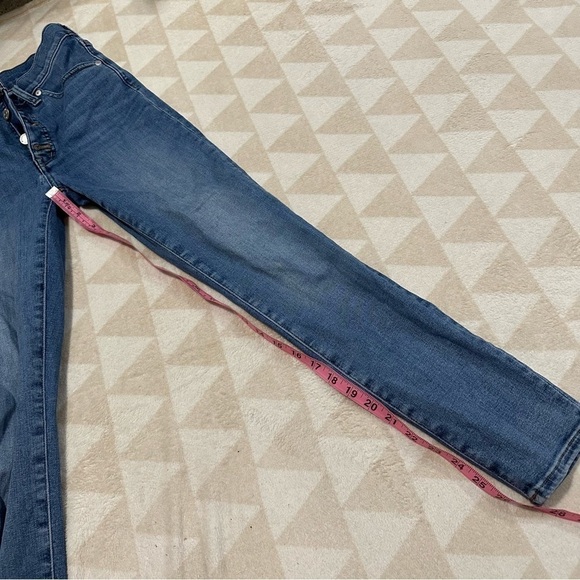 Madewell 9” mid rise skinny jeans payson button front - Picture 4 of 8